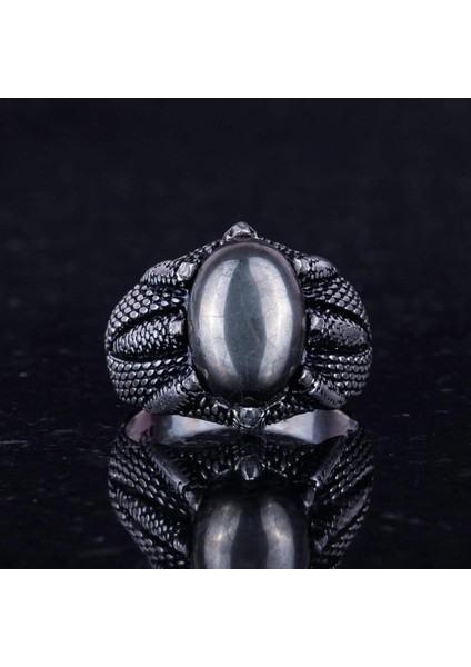 925 Ayar Gümüş Pençe Yüzük ile Doğal Pirita Taşı – El Yapımı Yüzük ile Aslan Zenginliği ve Koruma fırsatları