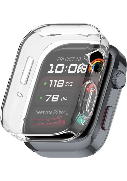 Huawei Watch D2 Siyah Akıllı Saat Uyumlu Silikon Kılıf 360 Full