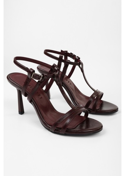 Kadın Pace Bordo Cilt Topuklu Ayakkabı fiyatları