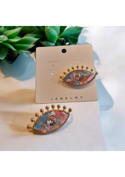 Özel Seri Göz Model Kirpikli Kemik Gold Küpe fiyatları