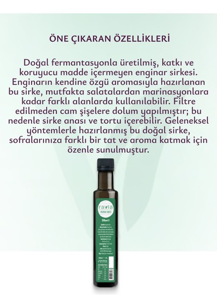 Enginar Sirkesi- 250ml