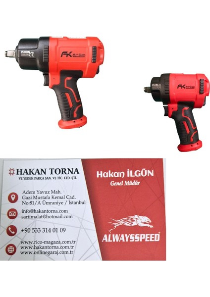 1/2 1500NM Havalı Somun Sıkma &mini Havalı Somun Sıkmatabancası