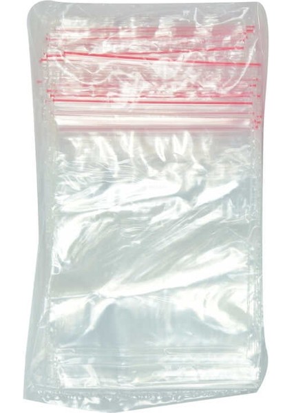 Kilitli Naylon Torba Poşet 9X11 cm Şeffaf 100 Adet 1 Paket