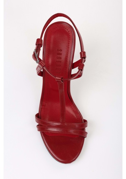 Kadın Pace Kırmızı Cilt Topuklu Ayakkabı modelleri