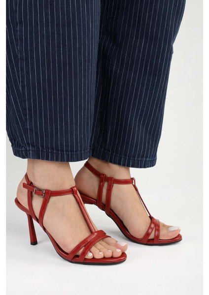 Kadın Pace Kırmızı Cilt Topuklu Ayakkabı indirimleri