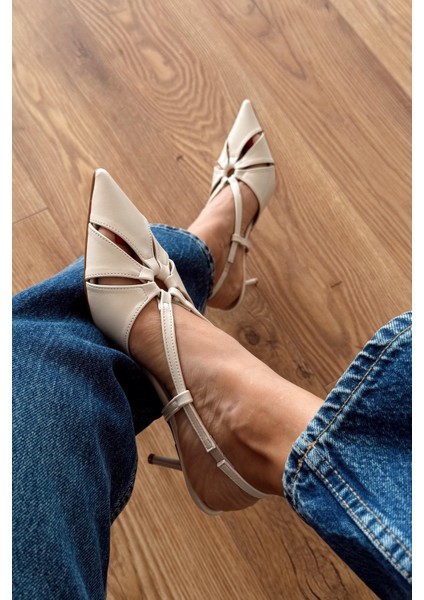 Cecile Kırık Beyaz Stiletto fiyatları
