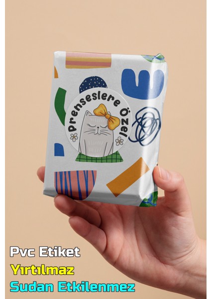 Ambalaj Kargo Hediye Paketleme Etiketi Model 606 - 100 Adet 3cm