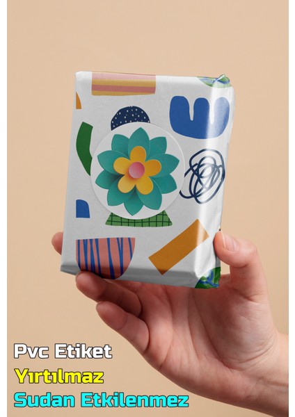 Ambalaj Kargo Hediye Paketleme Etiketi Model 616 - 100 Adet 3cm