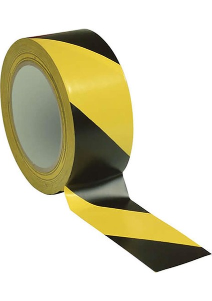 Yer Işaretleme Bandı Sarı Siyah 50 mm 30 Metre