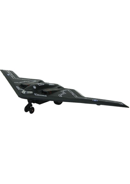 Angel Of Life HW777-20 - Çek Bırak Metal Uçak Sesli Işıklı - Siyah