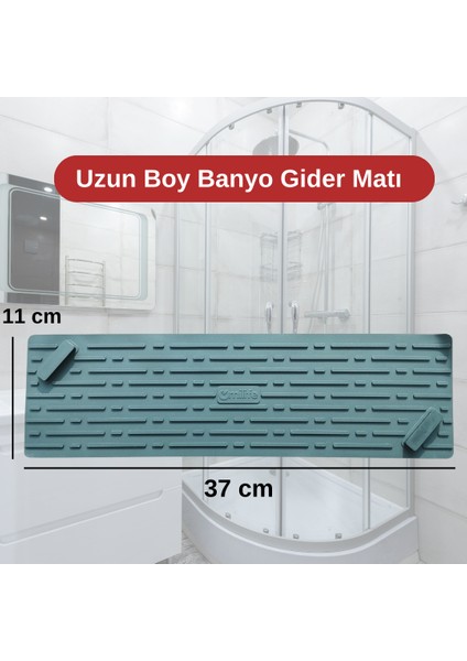 Siyah Renk Uzun Model Kötü Koku Önleyici Silikon Mat Banyo Mutfak Lavabo Balkon Gider Tıpası Kapağı