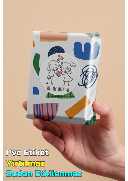 Ambalaj Kargo Hediye Paketleme Etiketi Model 600 - 100 Adet 3cm
