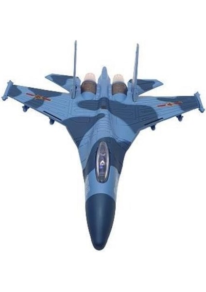 Angel Of Life HW777-17 - Çek Bırak Metal Uçak Sesli Işıklı - Mavi