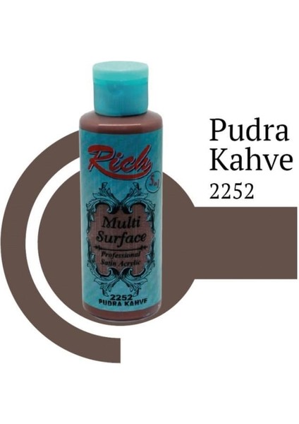 Rich Multi Surface 2252 Pudra Kahve Akrilik Boya 120 cc
