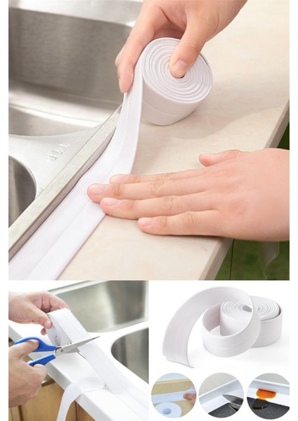 Su Sızdırmaz Geçirmez Bant Lavabo Küvet Küvet Duş Kenar Bandı