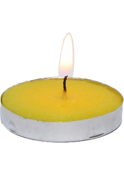 Tea Lights Sarı Mum 5 Li 1 Paket
