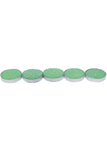 Tea Lights Yeşil Mum 5 Li 1 Paket