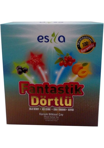 Fantastik Dörtlü Bitkisel Yaz Çayı 45 Süzen Poşet