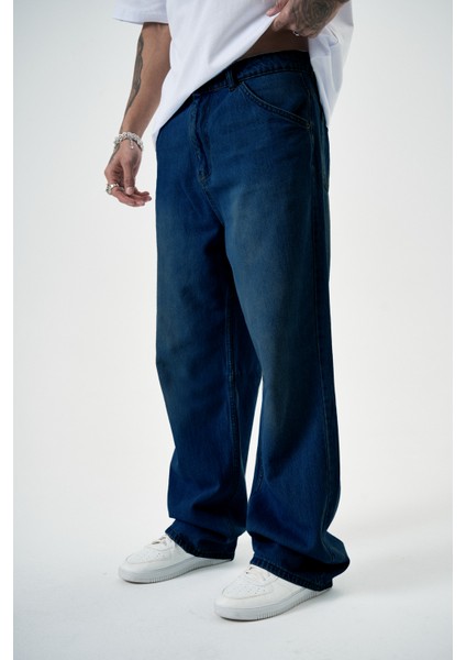 Erkek Washed Baggy Pantolon Lacivert fiyatları