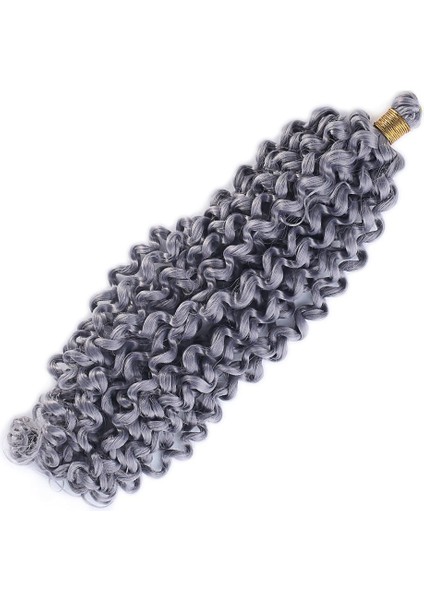 Afro Dalgası Saç - Orta Ton Gri