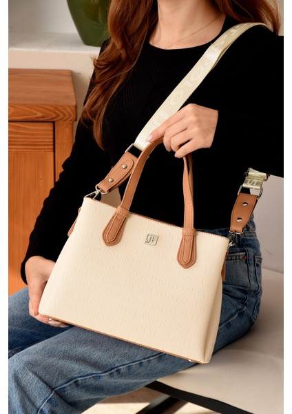 Şık Spor Model Suya Dayanıklı Çok Bölmeli Çağla Yeşil Kadın El Ve Omuz Çantası Pbu3114