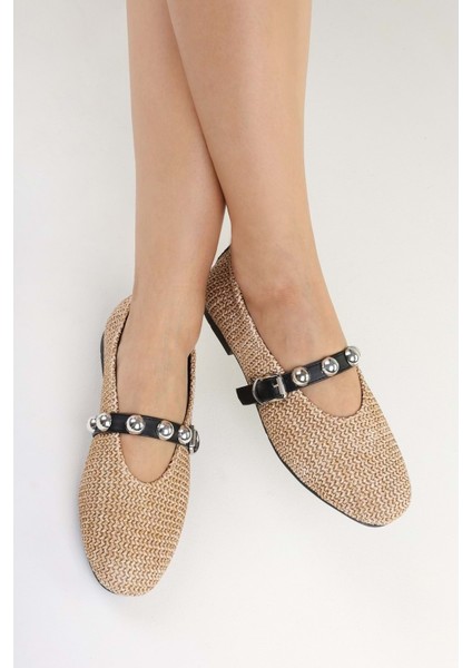 Kadın Raffia Ten Hasır Babet modelleri