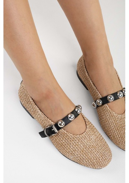 Kadın Raffia Ten Hasır Babet fırsatları