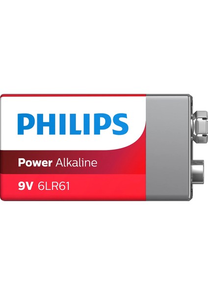 Ayt Philips 6LR61-P1B 9 Volt Power Alkalin Pil Tekli