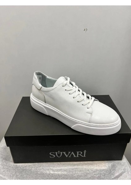 Deri Casual Beyaz Ayakkabı