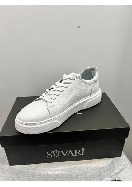 Deri Casual Beyaz Ayakkabı
