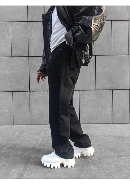 Kuru Jeans Baggy Kalıp Kot Pantolon