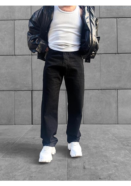 Kuru Jeans Baggy Kalıp Kot Pantolon