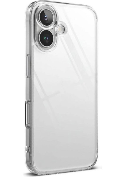 Apple iPhone 16 Uyumlu Desenli Şeffaf Silikon Kılıf Şeffaf