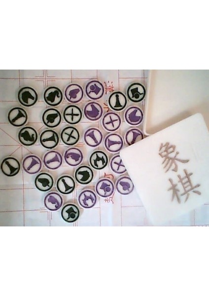 Ikonlanmış Xiangqi Seti - Çin Satranç THN10500