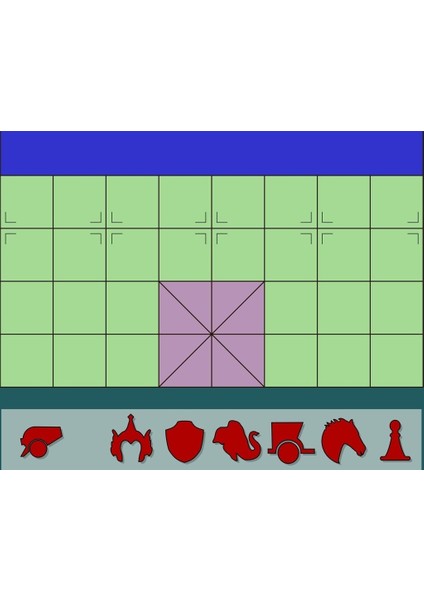 Ikonlanmış Xiangqi Seti - Çin Satranç THN10500