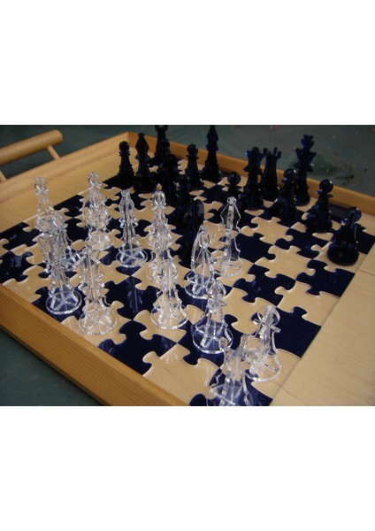 Jigsaw Satranç Tahtası ile Satranç Seti Türevi THN6593