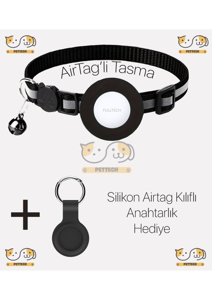 Airtag'li Kedi Tasması - Evcil Hayvanlar İçin Özel Tasarım