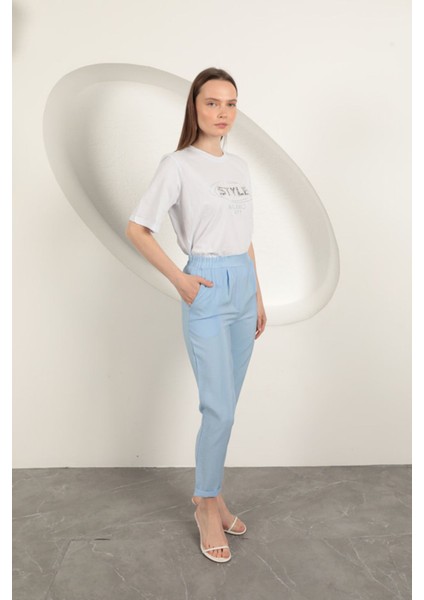 Modal Kumaş Duble Paça Kadın Pantolon-Bebemavi