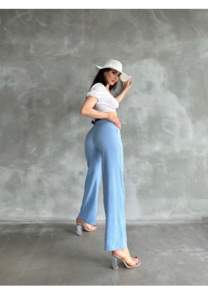 Beli Kemerli Keten Pantolon indirimleri