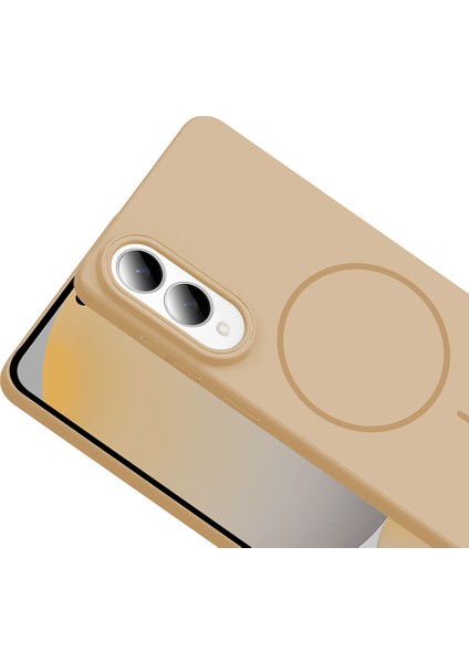 Samsung Galaxy S25 Edge Kılıf M-safe Şarj Özellikli Zore Ruby Sert Kapak modelleri