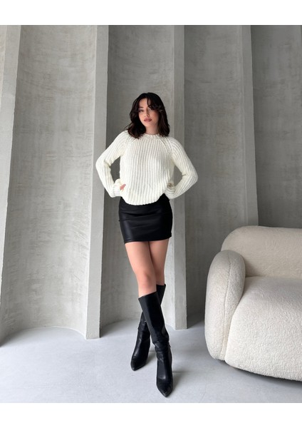 Bisiklet Yaka Selanik Örgü Triko Kazak fiyatları