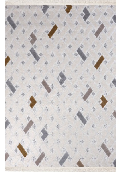Mojee 2206 Gold Micro Fiber Polyester Yumuşak Silinebilir Keçeleşmez Leke Tutmaz Dekoratif Halı