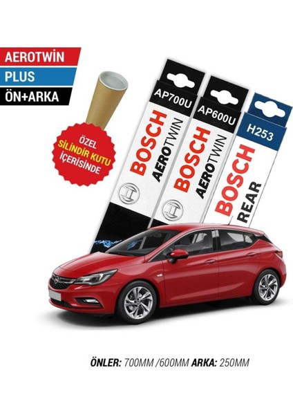 Opel Astra K Ön Arka Silecek Seti (2016-2021) Bosch Aerotwin