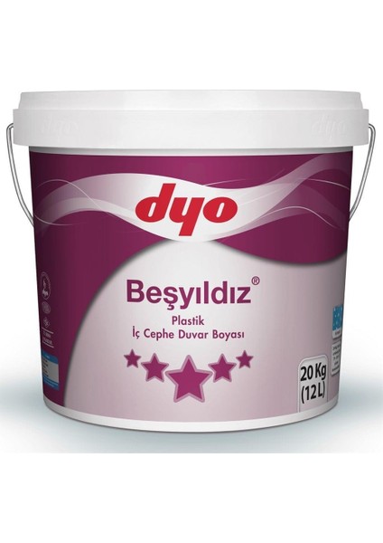 Beşyıldız Plastik Iç Cephe Boyası 20 kg Şampanya