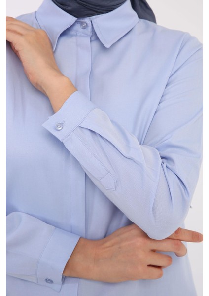 BDX51007K Basic Gizli Patlı Gömlek Tunik