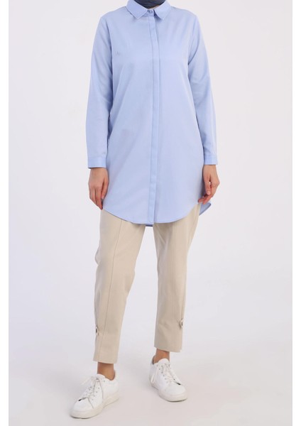 BDX51007K Basic Gizli Patlı Gömlek Tunik fiyatları