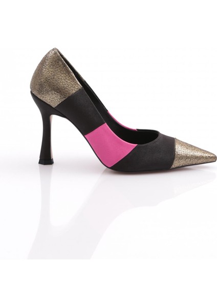 9042 Kadin Sivri Burun Topuklu Ayakkabi