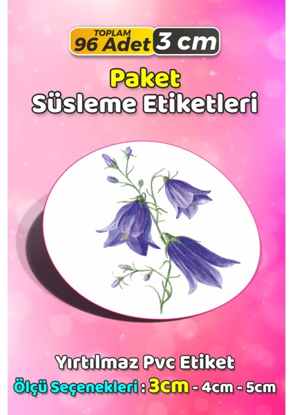 Ambalaj Kargo Hediye Paketleme Etiketi Model 709 - 100 Adet 3cm