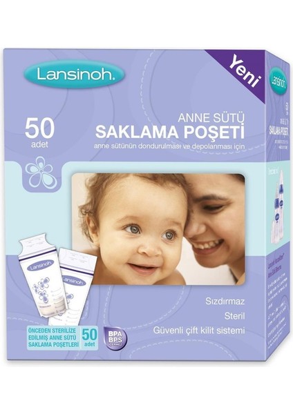Nessiworld anne Sütü Saklama Poşeti 50 Adet