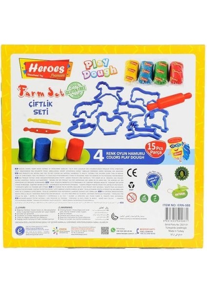 Nessiworld ERN-588 Heroes Orta Kutulu Çiftlik Oyun Hamuru Seti - Eren Oyuncak fiyatları